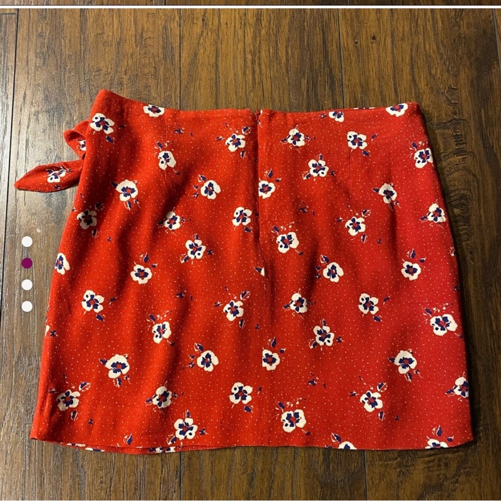 Sézane Red Pacome Mini Skirt